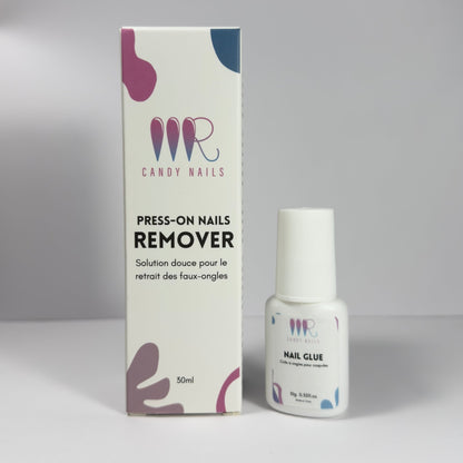 1 Colle liquide 10g + 1 Remover 30ml - MR CANDY NAILS