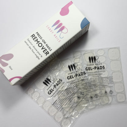 5 feuilles de Gel - Pads (M - L) + Remover - MR CANDY NAILS