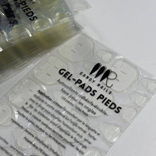 Gel pads pieds mr candy nails autocollants faux ongles orteils bonne tenue haute adhérence meilleur rétention