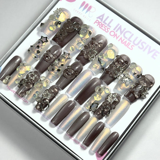 Christmas Bear - Carré Long / ALL INCLUSIVE - MR CANDY NAILS