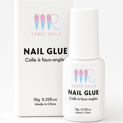 Colle à Faux Ongles 10g - Applicateur Pinceau - MR CANDY NAILS