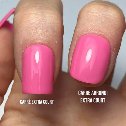 comparatif ongles carré et carré arrondi