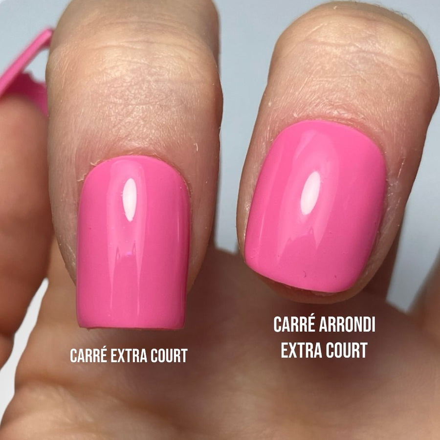 comparatif ongles carré et carré arrondi
