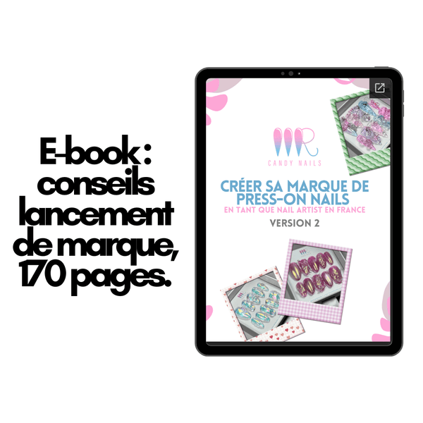 Formation Press on Nails complète - E-book + Vidéos + Calculateur de prix