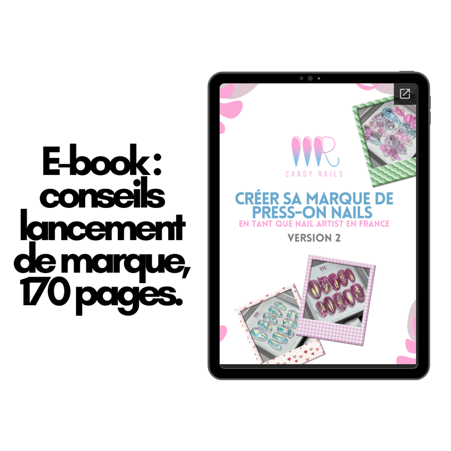 Formation Press on Nails complète - E-book + Vidéos + Calculateur de prix - MR CANDY NAILS