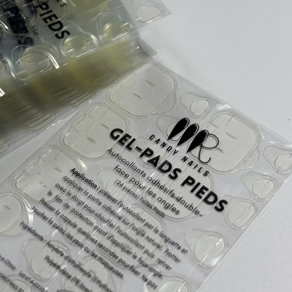 Gel-pads PIEDS - autocollants à faux-ongles - MR CANDY NAILS