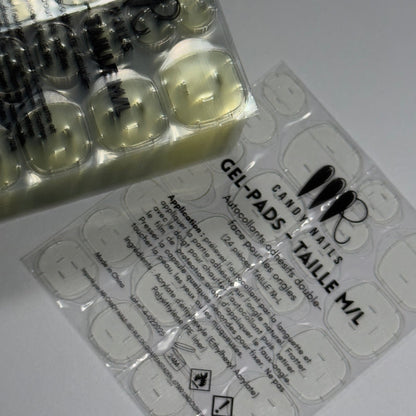 Gel - pads (taille M - L) - autocollants à faux - ongles - MR CANDY NAILS - MR CANDY NAILS