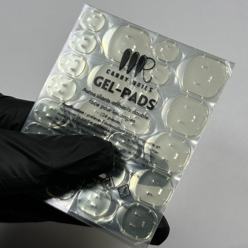Gel - pads (taille M - L) - autocollants à faux - ongles - MR CANDY NAILS - MR CANDY NAILS