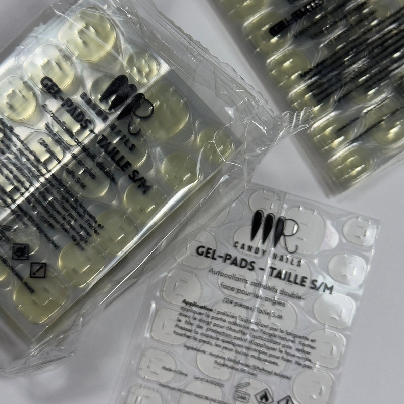 Gel - pads (taille S - M) - autocollants à faux - ongles - MR CANDY NAILS - MR CANDY NAILS