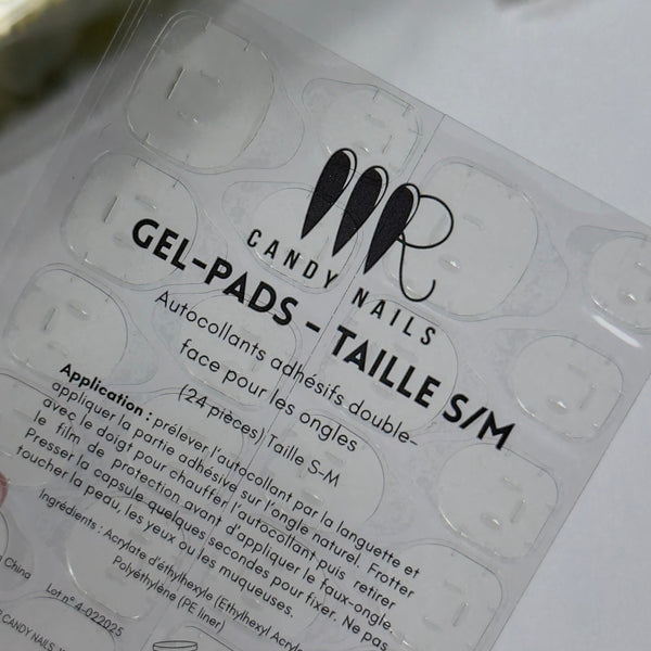 Gel-pads (taille S-M) - autocollants à faux-ongles - MR CANDY NAILS