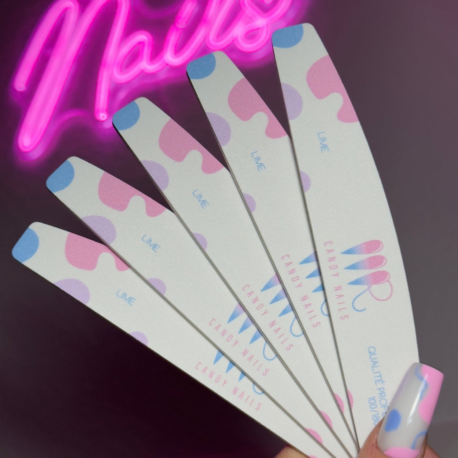 La grande LIME demi - lune - MR CANDY NAILS