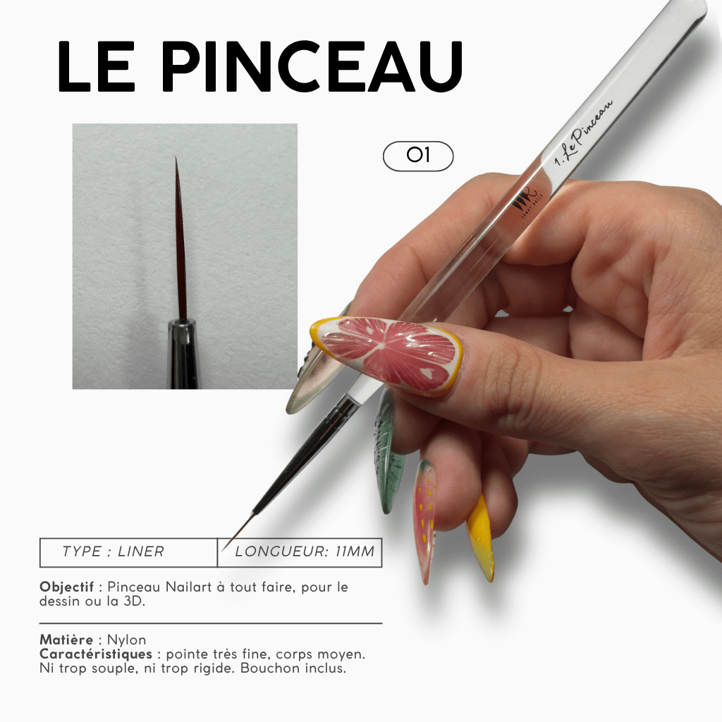 LOT - Tous les pinceaux (01, 03 et 05) - MR CANDY NAILS
