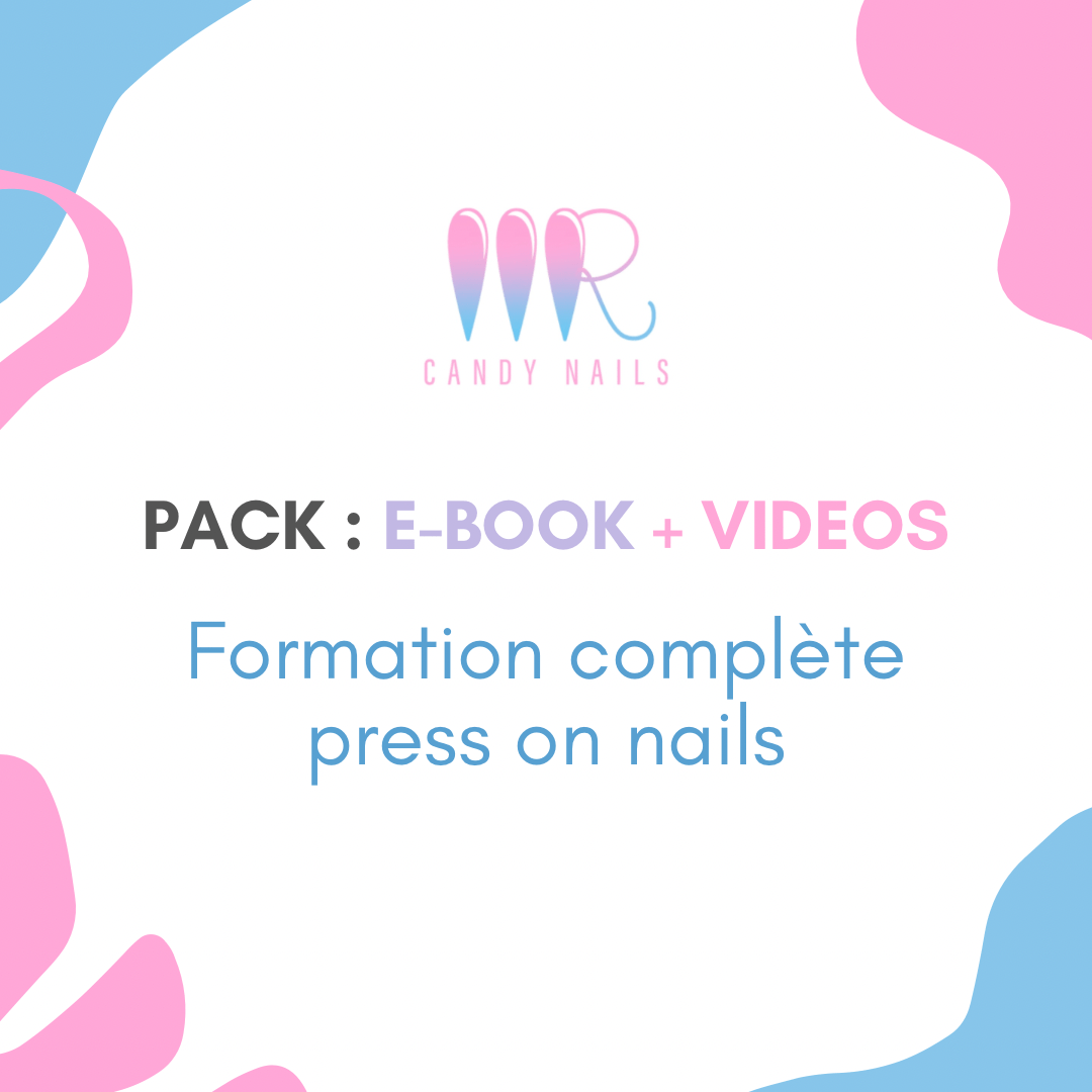 PACK E - book + Vidéos : Formation Complète Press on Nails - MR CANDY NAILS