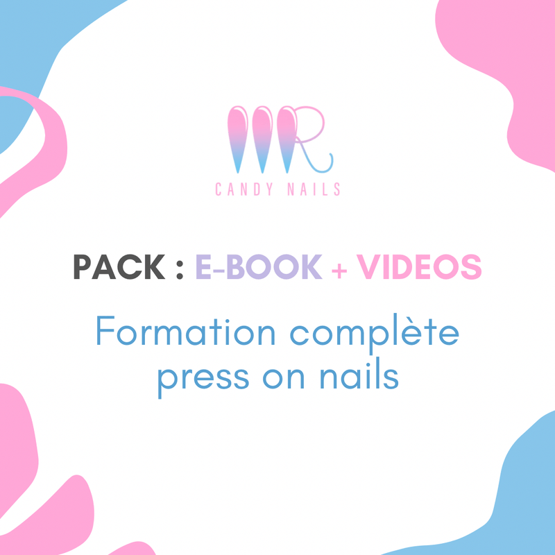 PACK E - book + Vidéos : Formation Complète Press on Nails - MR CANDY NAILS