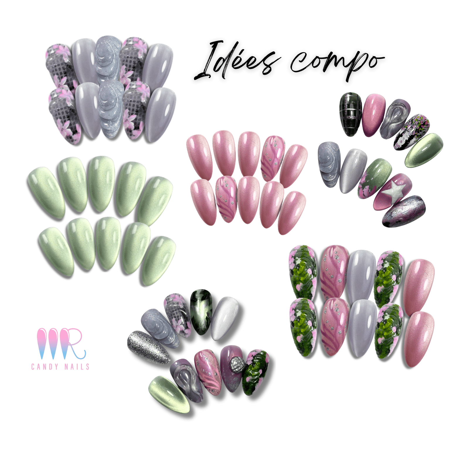 Printemps pluvieux - Compose ton set - MR CANDY NAILS