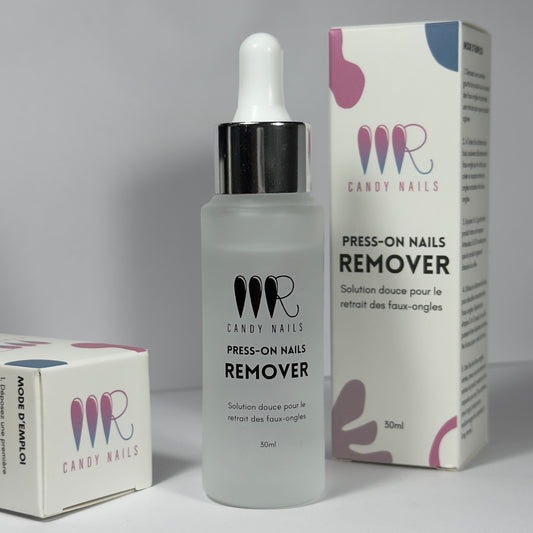 press on nails remover solution douce retrait des faux ongles, retirer les faux ongles facilement 