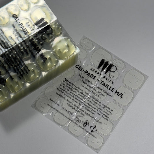 TARIF PRO - Gel - pads M - L - MR CANDY NAILS - autocollants à faux ongles - MR CANDY NAILS