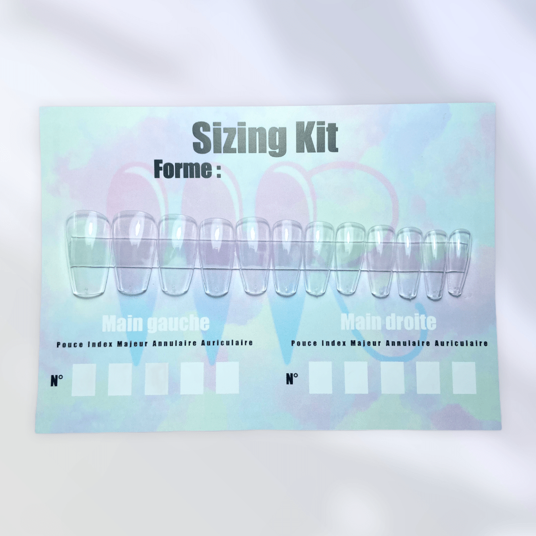 Sizing Kit (kit de mesure) - Expédition sous 24h (jour ouvrés uniquement) - MR CANDY NAILS